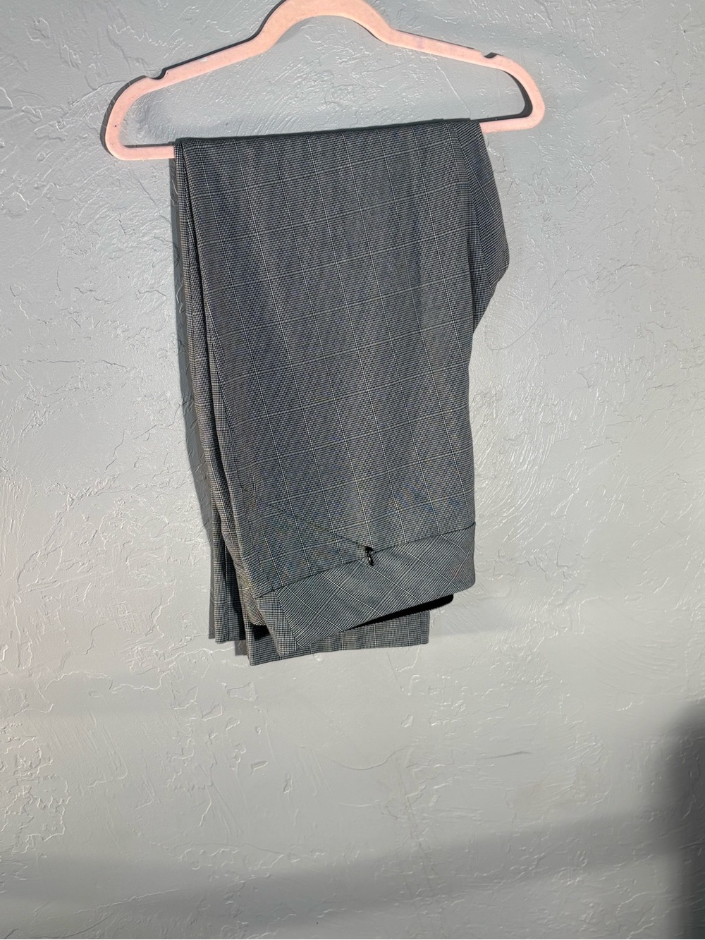 Investments Women's Gray Plaid Dress Pants